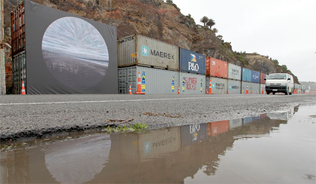 exhibition on Sumner Shipping containers